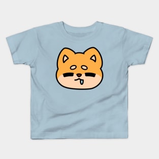 Drooling Shiba Face Kids T-Shirt